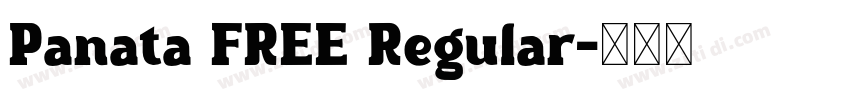Panata FREE Regular字体转换